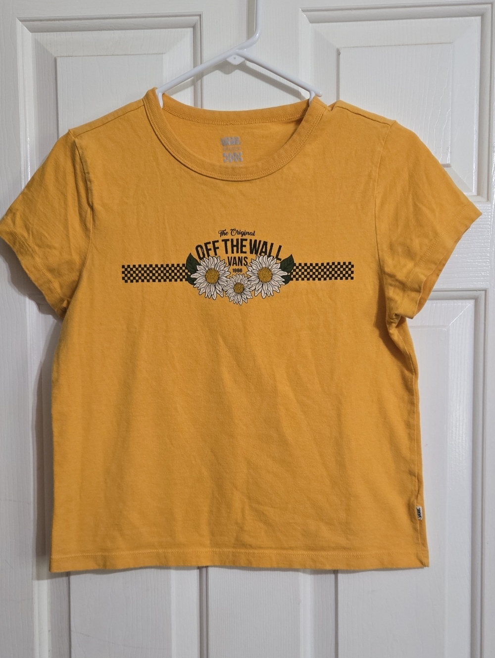 Vans Yellow 'Off The Wall' Daisy Graphic Tee